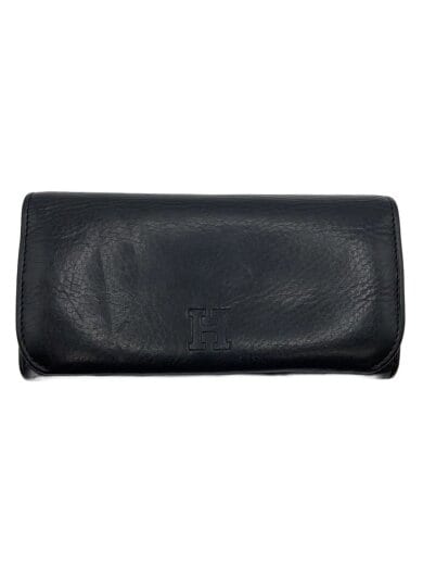 商品画像：Hロゴ/長財布/レザー/BLK/無地/メンズ 1