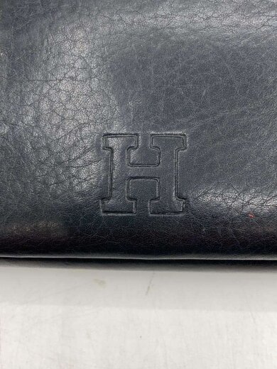 商品画像：Hロゴ/長財布/レザー/BLK/無地/メンズ 3
