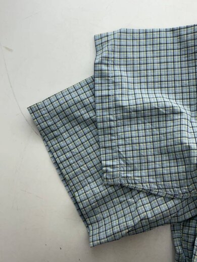 商品画像：半袖シャツ/L/ポリエステル/BLU/チェック/G5SM-J017 5