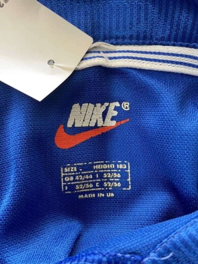 商品画像：90s/98年製イタリアゲームシャツ/ポロシャツ/L/ポリエステル/BLU/無地 3