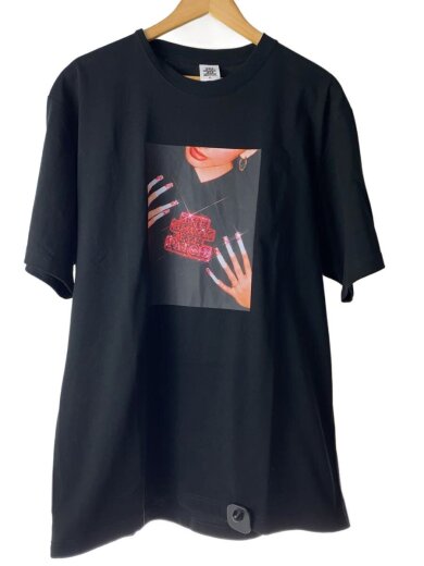 商品画像：FRONT ROW GEM PHOTO/Tシャツ/XL/コットン/BLK/BEPSS25TE53// 1