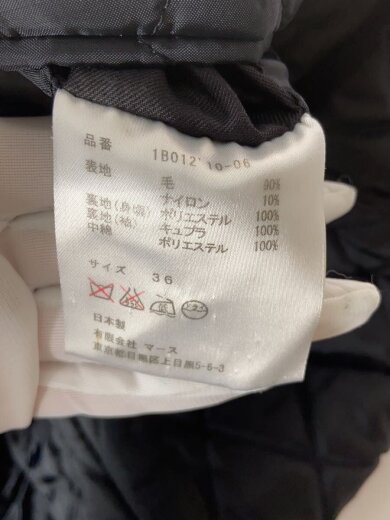 商品画像：ピーコート/36/ウール/BLK/1B012 10-06 4