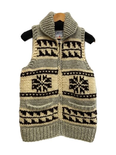 画像：KANATAニットベスト(厚手)/--/ウール/GRY/CA08837//1