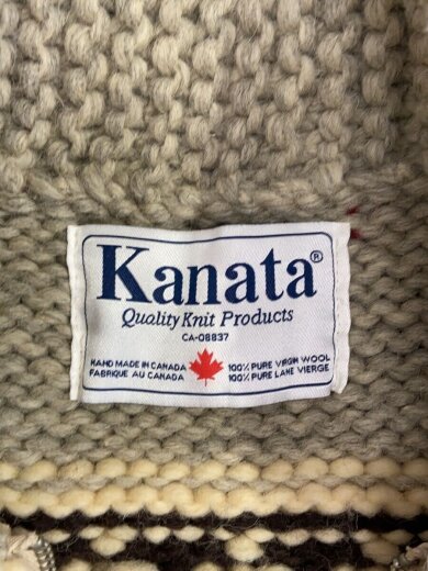 画像：KANATAニットベスト(厚手)/--/ウール/GRY/CA08837//3