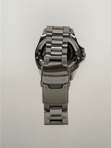商品画像：DANIEL MULLER/クォーツ腕時計/アナログ/BLK/SLV/DM-2018 5
