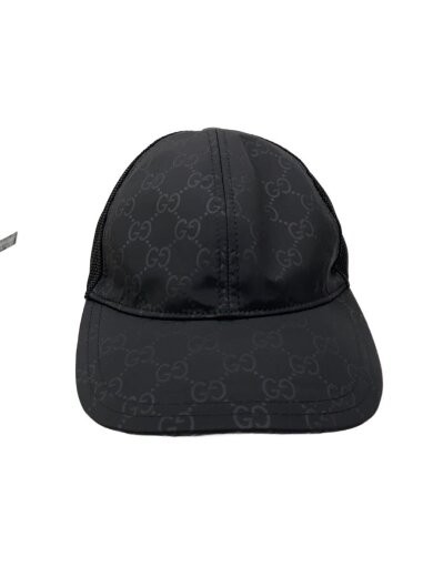 商品画像：キャップ/--/ナイロン/BLK/総柄/メンズ 1