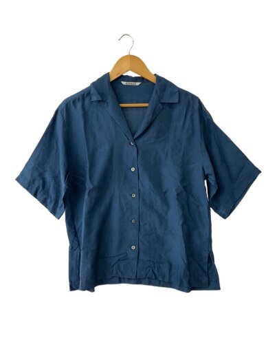 商品画像：半袖シャツ/1/シルク/NVY 1