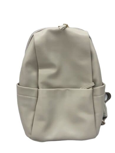 商品画像：リュック/フェイクレザー/WHT/無地 1