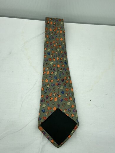 商品画像：ネクタイ/シルク/GRY/総柄/メンズ 5