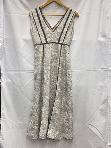 商品画像：ノースリーブワンピース/M/ポリエステル/WHT/総柄/hlt2009040 2