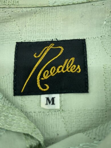 商品画像：半袖シャツ/M/コットン/GRN/総柄/IN167 4