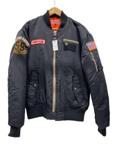 商品画像：フライトジャケット/LL/ナイロン/BLK 1