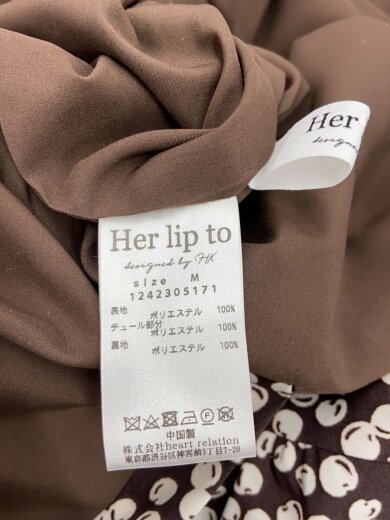 商品画像：半袖ワンピース/M/ポリエステル/BRW/総柄/1242305171 3