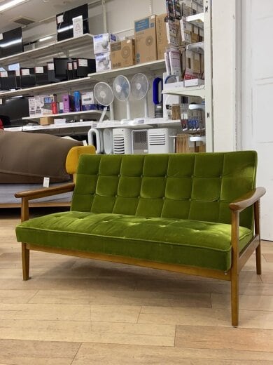 商品画像：2人掛けソファ/ファブリック/GRN/Kチェア/2シーター// 1