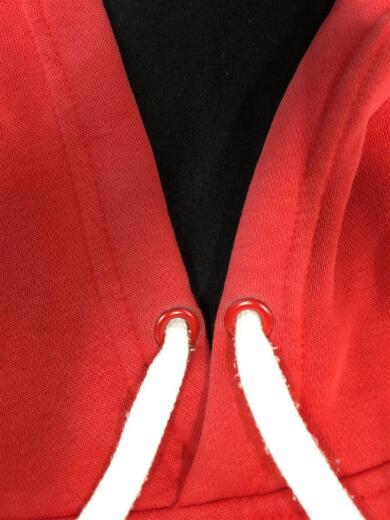 画像：NIKEAJ6353/HBR FTR/フリースプルオーバーフーディ/M/コットン/レッド/フード色褪せ有8