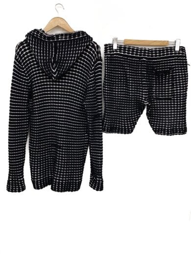 商品画像：ワッフルジャージ/セットアップ/XXL/コットン/BLK 2