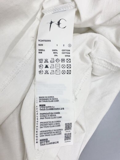 商品画像：Tシャツ/3/コットン/WHT/TC24TS1501 4