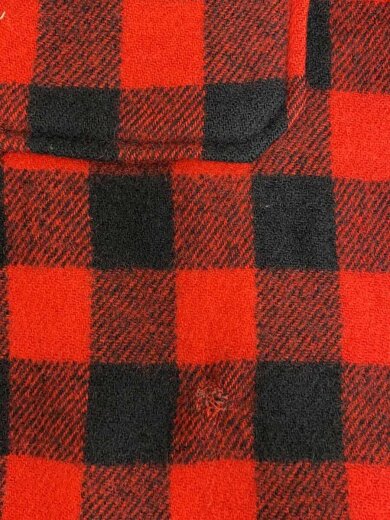 商品画像：50s～/バッファローチェック/フラップポケット/ジャケット/--/ウール/RED/チェック// 6