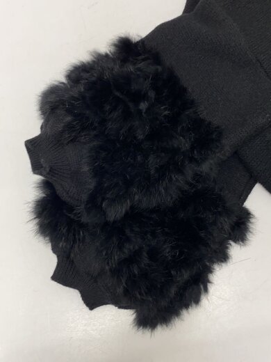 商品画像：カーディガン(厚手)/FREE/レーヨン/BLK/無地/6235-301 6