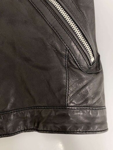 商品画像：シングルライダース/レザージャケット・ブルゾン/M/レザー/BLK/無地/1225-199-6026 7