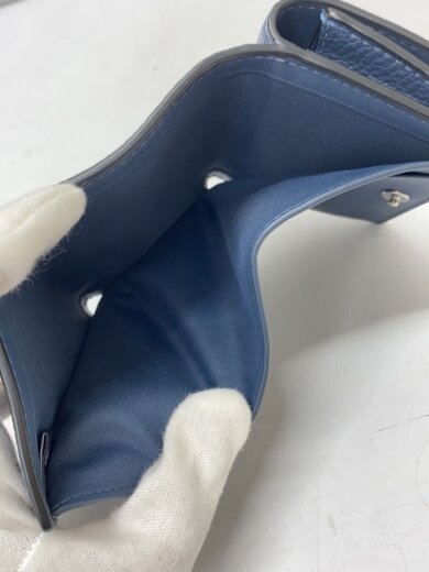 商品画像：3つ折り財布/レザー/NVY/無地/レディース/CM437 6