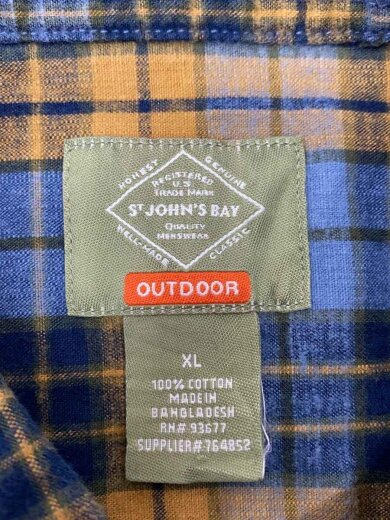 商品画像：長袖シャツ/XL/コットン/IDG/チェック// 3