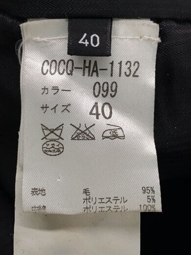 商品画像：コート/40/ウール/BLK 4