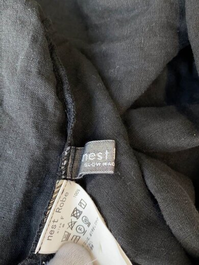 商品画像：半袖ワンピース/FREE/リネン/BLK 3