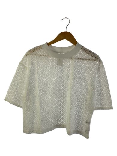 商品画像：LACE BLOUSE/半袖ブラウス/38/コットン/ホワイト/14003031037HN 1