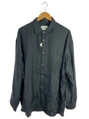 OVERSIZED CUPRO LS SHIRT/M/--/BLK/ST.522-1