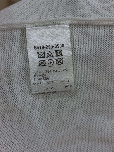 商品画像：ノースリーブカットソー/--/コットン/WHT/6518-299-0508// 4