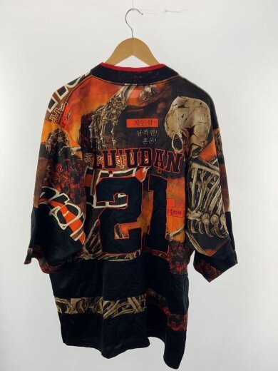 商品画像：カットソー/S/ポリエステル/BLK/総柄/MT087J_TJ 2