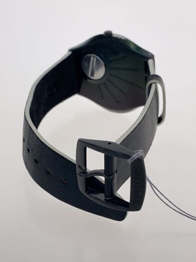 商品画像：クォーツ腕時計/アナログ/レザー/ブラック/ブラック// 4