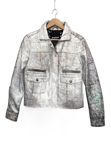 商品画像：メタリックトラッカージャケット/M/ポリエステル/SLV/22WWEWA5 1