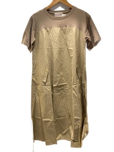 商品画像：カットコンビフレアワンピース/1/コットン/BEG/BEZ1051509A0009 1