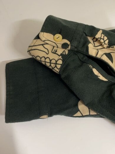 商品画像：スカル/長袖シャツ/--/--/GRN/総柄 4