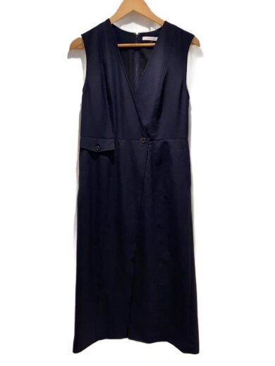商品画像：ラップカシュクールワンピース/38/ポリエステル/NVY/031-5140414 1