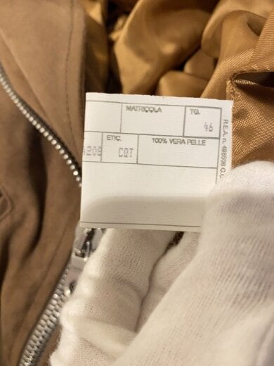 画像：Cinquantaレザースウェードジャケット/46/レザー/ブラウン/H-517/14