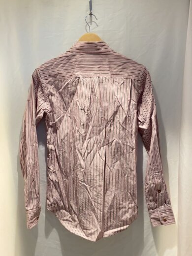 商品画像：長袖シャツ/44/コットン/PNK/ストライプ 2