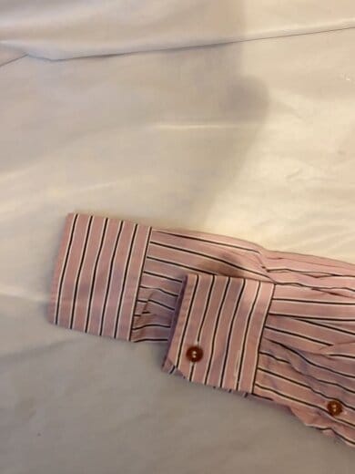 商品画像：長袖シャツ/44/コットン/PNK/ストライプ 5