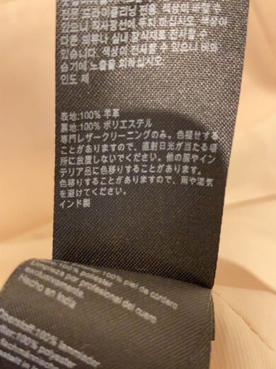 商品画像：シングルライダースジャケット/--/羊革/ピンク/無地 5