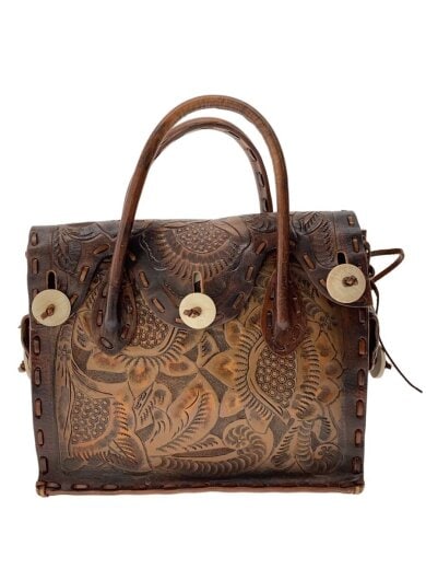 商品画像：ハンドバッグ/レザー/BRW 1