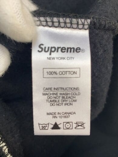 商品画像：ジップパーカー/S/コットン/BLK 4