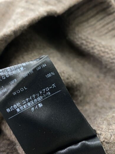 商品画像：ニット・セーター(厚手)/S/ウール/BRW/無地/8113-104-0331 5