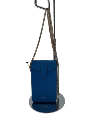 商品画像：スマホショルダーバッグ/レザー/ブルー 1