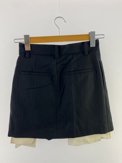 商品画像：スカート/0/ウール/ネイビー/ストライプ/110722309 2