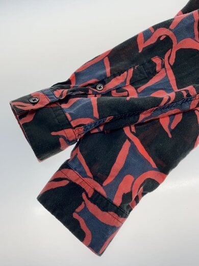 商品画像：長袖シャツ/M/コットン/ブラック/総柄/PY-CR-51829 5