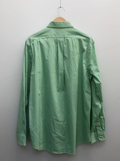 商品画像：長袖シャツ/L/コットン/WHT/ストライプ 2