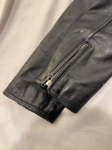 商品画像：レザージャケット・ブルゾン/36/羊革/ブラック/無地 6