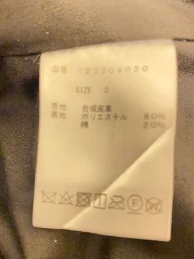 商品画像：ワンピース/2/フェイクレザー/ブラック/123304020 4